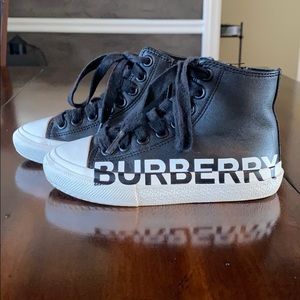 Toddler Burberry Leather High Tops